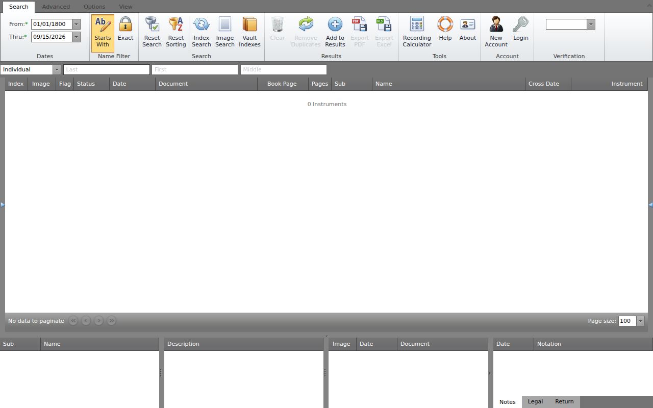 Lewis County online public records inquiry portal landing page